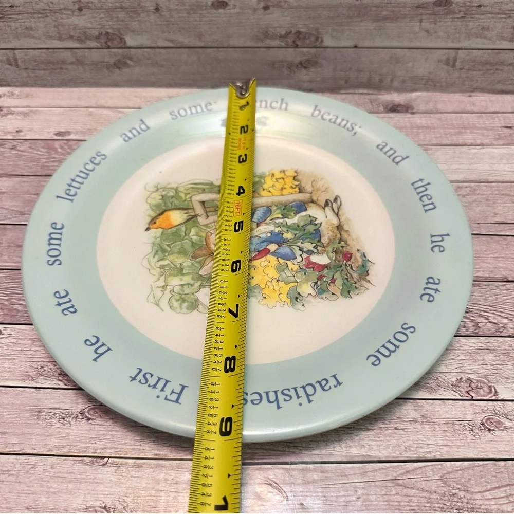 Pottery Barn Kids Storybook Plate Set - Green, Red, Blue